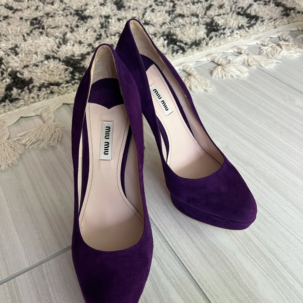 Purple Miu Miu Pumps
